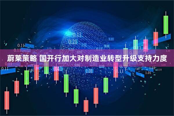 蔚莱策略 国开行加大对制造业转型升级支持力度
